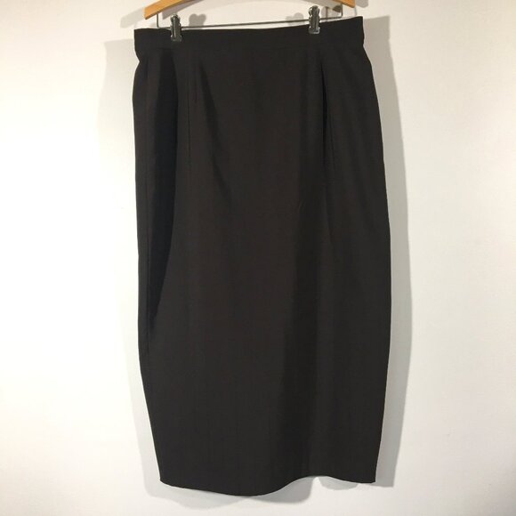 Jonathan Logan Striped Long Pencil Skirt - Picture 1 of 8